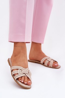 Sandał Klapki Model Acimine 0739-CLA-1 Beige - Step in style Step in style