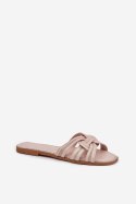 Sandał Klapki Model Acimine 0739-CLA-1 Beige - Step in style Step in style Sandał Klapki Model Acimine 0739-CLA-1 Beige - Step in style Step in style