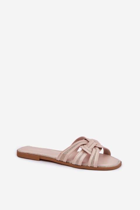 Sandał Klapki Model Acimine 0739-CLA-1 Beige - Step in style Step in style Sandał Klapki Model Acimine 0739-CLA-1 Beige - Step in style Step in style