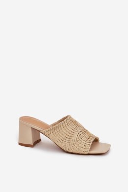 Sandał Klapki Model Ciariloria FY35-6 Beige - Step in style Step in style