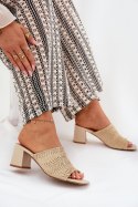 Sandał Klapki Model Ciariloria FY35-6 Beige - Step in style Step in style Sandał Klapki Model Ciariloria FY35-6 Beige - Step in style Step in style