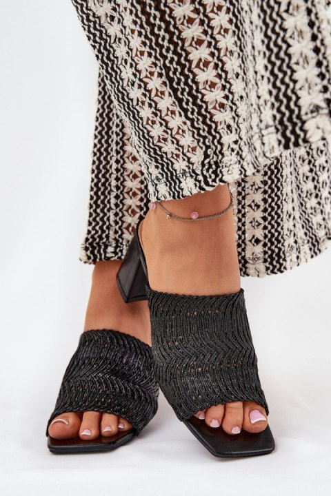 Sandał Klapki Model Ciariloria FY35-6 Black - Step in style Step in style