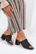 Sandał Klapki Model Ciariloria FY35-6 Black - Step in style Step in style