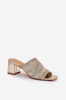 Sandał Klapki Model Ciariloria FY35-6 Gold - Step in style Step in style