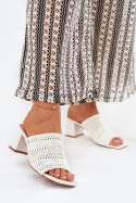 Sandał Klapki Model Ciariloria FY35-6 White - Step in style Step in style Sandał Klapki Model Ciariloria FY35-6 White - Step in style Step in style