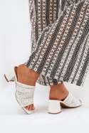 Sandał Klapki Model Ciariloria FY35-6 White - Step in style Step in style Sandał Klapki Model Ciariloria FY35-6 White - Step in style Step in style