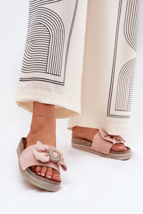 Sandał Klapki Model Lenela M535 Pink - Step in style Step in style