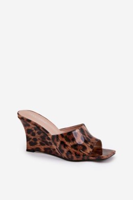 Sandał Klapki Model Nelithin BD121 Brown Panterka - Step in style Step in style