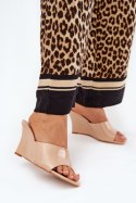 Sandał Klapki Model Nelithin BD121 Nude - Step in style Step in style Sandał Klapki Model Nelithin BD121 Nude - Step in style Step in style