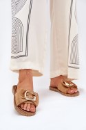 Sandał Klapki Model Nellodra M578 Camel - Step in style Step in style Sandał Klapki Model Nellodra M578 Camel - Step in style Step in style