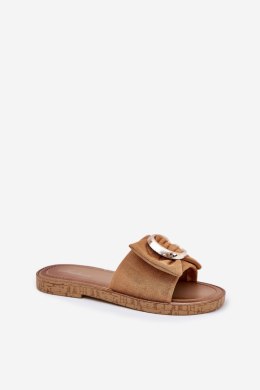 Sandał Klapki Model Nellodra M578 Camel - Step in style Step in style