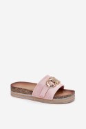 Sandał Klapki Model Rilirea M339 Pink - Step in style Step in style Sandał Klapki Model Rilirea M339 Pink - Step in style Step in style