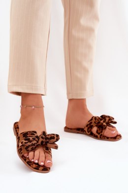 Sandał Klapki Model Tobin LX9614 Brown Panterka - Step in style Step in style