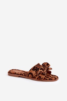 Sandał Klapki Model Tobin LX9614 Brown Panterka - Step in style Step in style