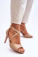 Sandały Model Loressa SK431 Dark Beige - Step in style Step in style Sandały Model Loressa SK431 Dark Beige - Step in style Step in style