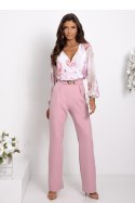 Spodnie Komplet Model Milano 01801. Dirty Pink/Flowers - With You With You
