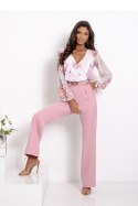 Spodnie Komplet Model Milano 01801. Dirty Pink/Flowers - With You With You
