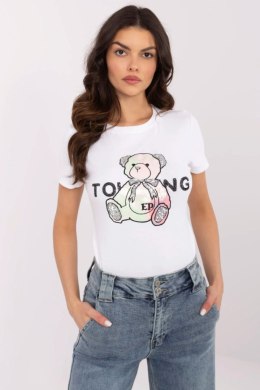 Tshirt Damski Model NM-TS-JX-09328.65P White/Pink - NM NM