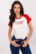Tshirt Damski Model NM-TS-V7939.50 White/Red - NM NM Tshirt Damski Model NM-TS-V7939.50 White/Red - NM NM