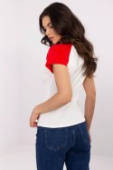 Tshirt Damski Model NM-TS-V7939.50 White/Red - NM NM Tshirt Damski Model NM-TS-V7939.50 White/Red - NM NM