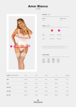 GORSET I STRINGI AMOR BLANCO