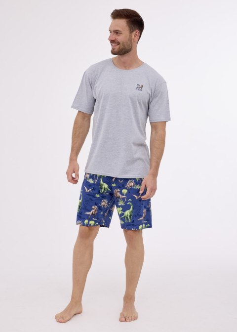 PIŻAMA MĘSKA 326/272 DINOSAUR 2 KR R.3XL-5XL CORNETTE PIŻAMA MĘSKA 326/272 DINOSAUR 2 KR R.3XL-5XL CORNETTE