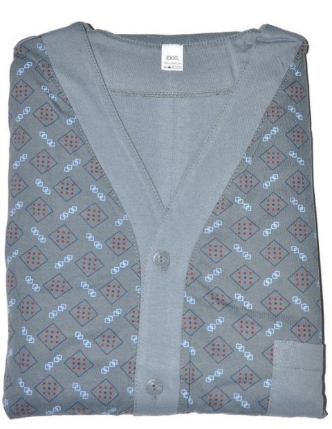 PIŻAMA MĘSKA ROZPINANA DR R.4XL-5XL PIŻAMA MĘSKA ROZPINANA DR R.4XL-5XL