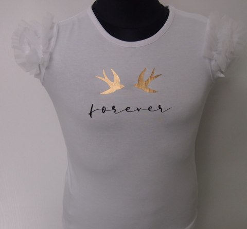BLUZKA DZIEWCZĘCA FOREVER KR R.128-140 SALE BLUZKA DZIEWCZĘCA FOREVER KR R.128-140 SALE