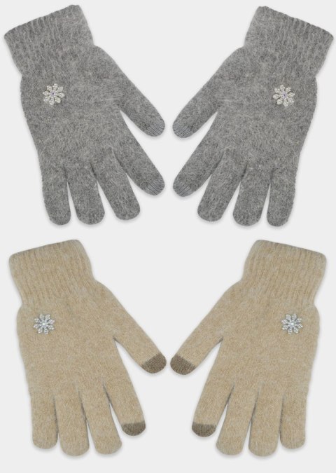 RĘKAWICZKI DAMSKIE 5P ANGORA RZ058 RĘKAWICZKI DAMSKIE 5P ANGORA RZ058