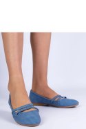 Baleriny Model Baronna N23-1002 Blue - PRIMO PRIMO Baleriny Model Baronna N23-1002 Blue - PRIMO PRIMO