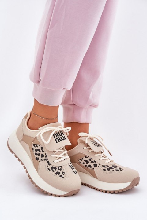 Buty Sportowe Model Pumbes 88220 Beige - Step in style Step in style Buty Sportowe Model Pumbes 88220 Beige - Step in style Step in style