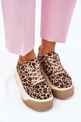 Buty Sportowe Model Tirvanis PL358 Brown Panterka - Step in style Step in style