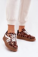 Buty Sportowe Model Totter PC2815 Brown Panterka - Step in style Step in style Buty Sportowe Model Totter PC2815 Brown Panterka - Step in style Step in style