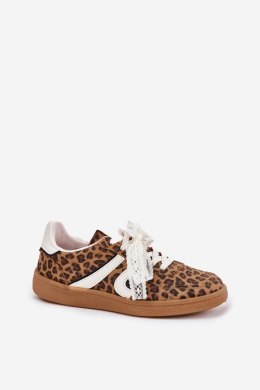 Buty Sportowe Model Zielle 88227 Brown Panterka - Step in style Step in style