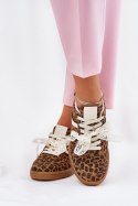 Buty Sportowe Model Zielle 88227 Brown Panterka - Step in style Step in style Buty Sportowe Model Zielle 88227 Brown Panterka - Step in style Step in style