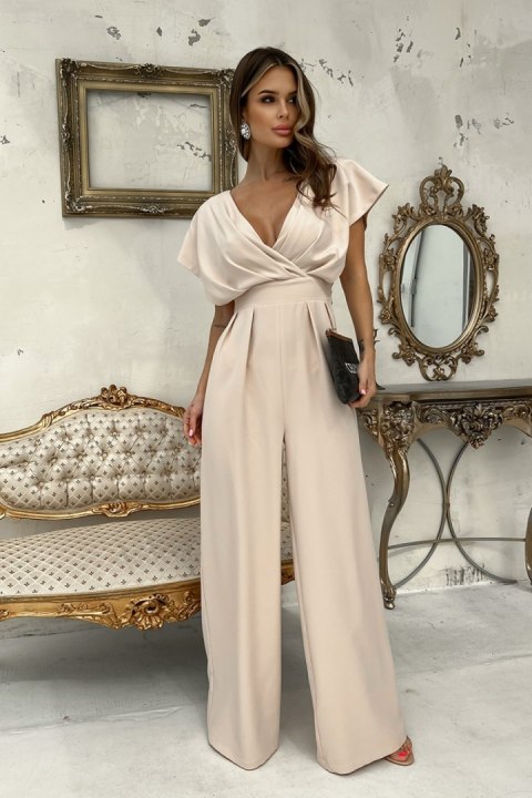 Kombinezon Model 289-21 Beige - Bicotone Bicotone Kombinezon Model 289-21 Beige - Bicotone Bicotone