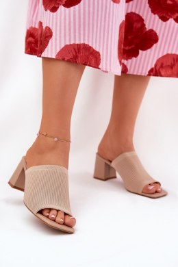 Sandał Klapki Miodel Wenilan FY35-1 Beige - Step in style Step in style