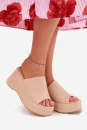 Sandał Klapki Model Kisoffi 8338-305 Beige - Step in style Step in style Sandał Klapki Model Kisoffi 8338-305 Beige - Step in style Step in style