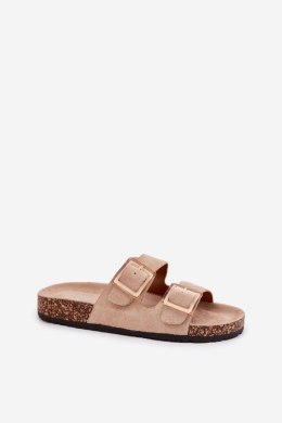 Sandał Klapki Model Sercele THS-141 Beige - Step in style Step in style