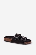 Sandał Klapki Model Sercele THS_141 Black - Step in style Step in style Sandał Klapki Model Sercele THS_141 Black - Step in style Step in style