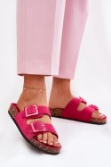 Sandał Klapki Model Sercele THS-141 Fuksja - Step in style Step in style Sandał Klapki Model Sercele THS-141 Fuksja - Step in style Step in style
