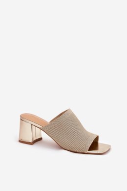 Sandał Klapki Model Wenilan FY35-1 Gold - Step in style Step in style