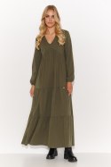 Sukienka Model M810 Khaki - Makadamia Makadamia Sukienka Model M810 Khaki - Makadamia Makadamia
