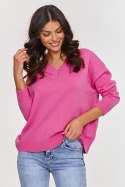 Sweter Damski Model S158 Baby Pink - Makadamia Makadamia Sweter Damski Model S158 Baby Pink - Makadamia Makadamia