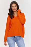 Sweter Damski Model S158 Orange - Makadamia Makadamia Sweter Damski Model S158 Orange - Makadamia Makadamia