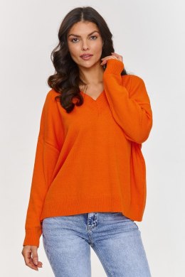 Sweter Damski Model S158 Orange - Makadamia Makadamia