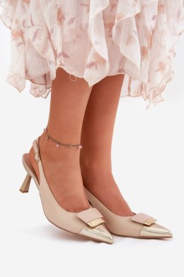 Szpilki Model Ottoles 55-A12 Beige - Step in style Step in style