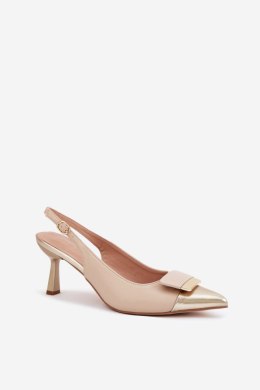 Szpilki Model Ottoles 55-A12 Beige - Step in style Step in style