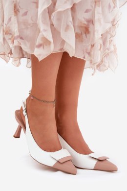 Szpilki Model Ottoles 55-A12 White - Step in style Step in style