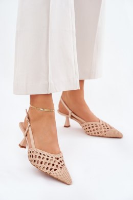 Szpilki Model Umirana 8338-302 Beige - Step in style Step in style